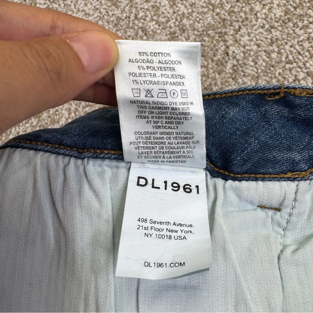 DL1961 Karlie Boyfriends Denim Shorts Women’s Size 26 W Blue Stretch - Picture 13 of 15